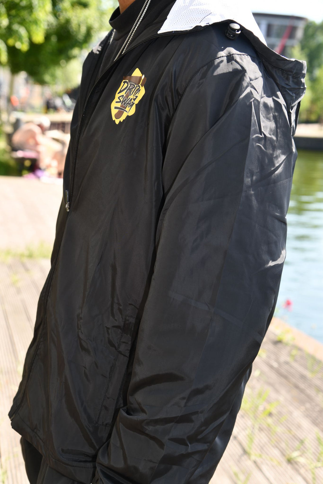 Track vest zwart