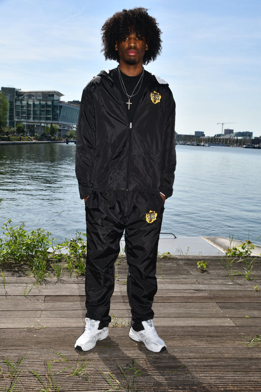 Track vest zwart