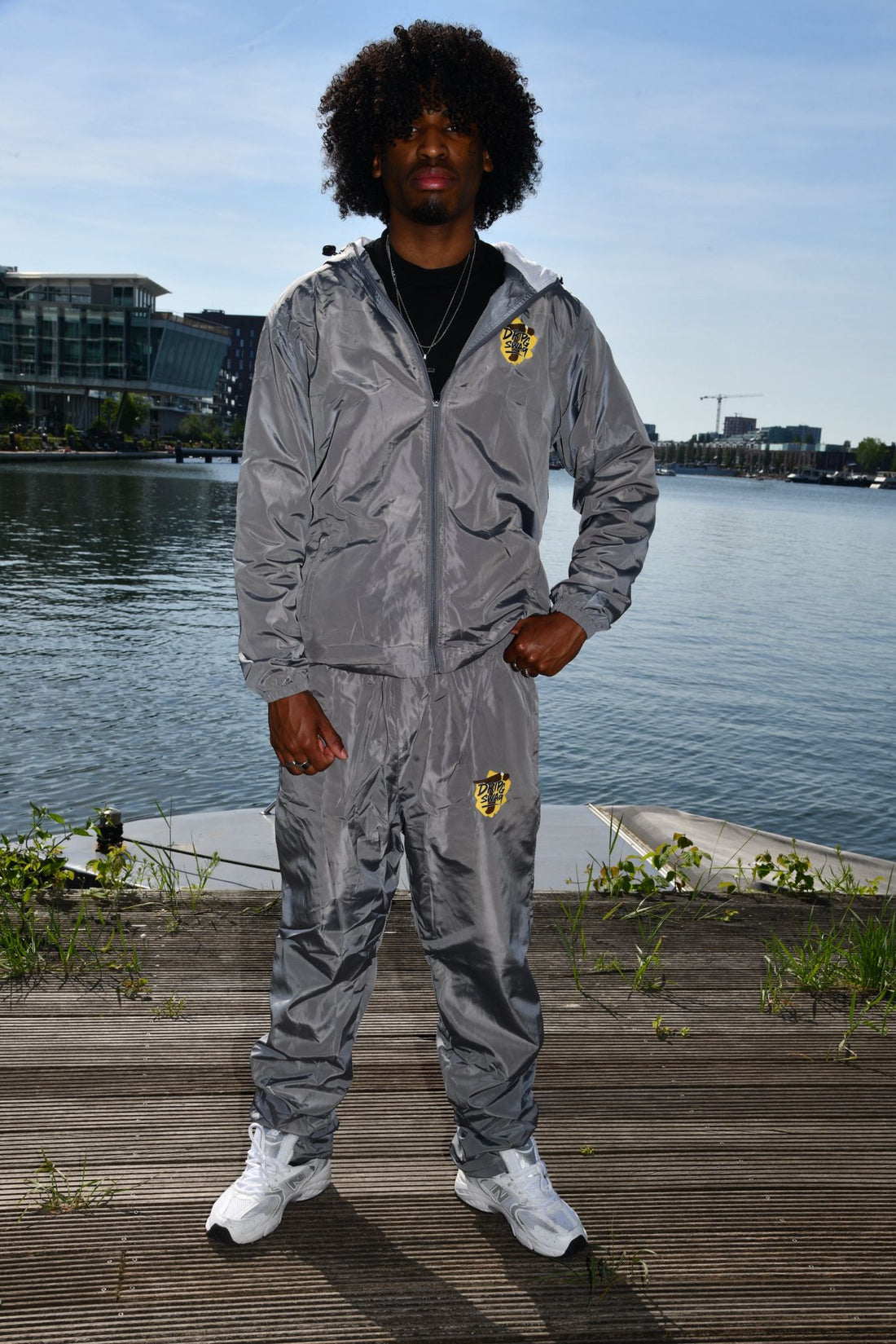 Track broek grijs