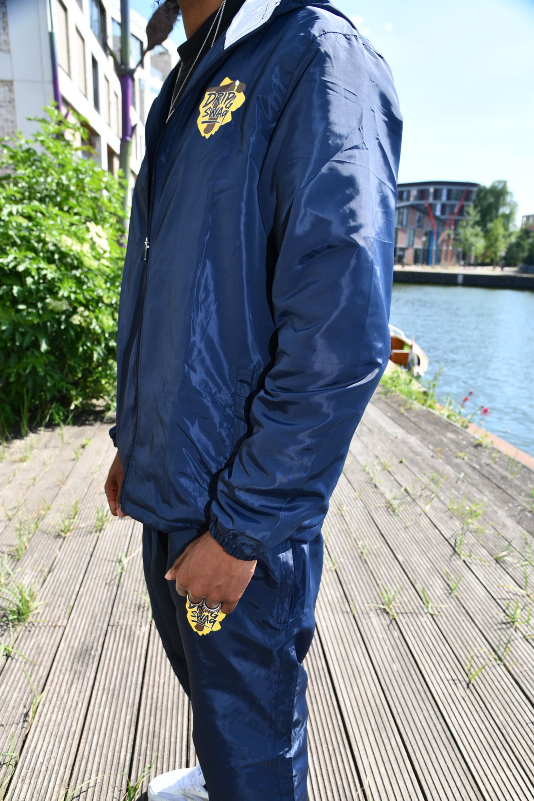 Track vest blauw