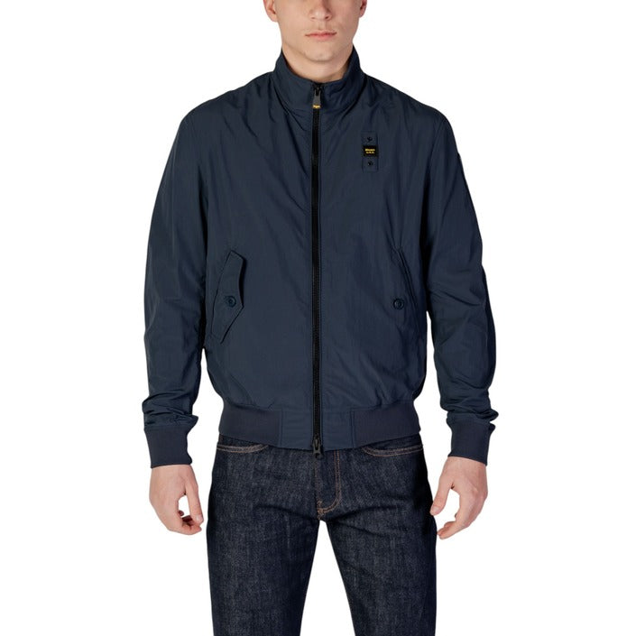 Blauer Windbreaker Heren