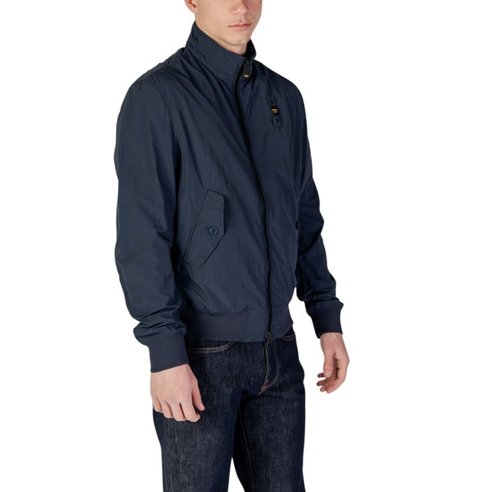 Blauer Windbreaker Heren