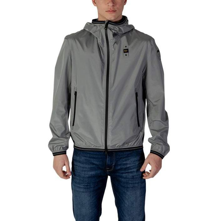 Blauer Windbreaker Heren