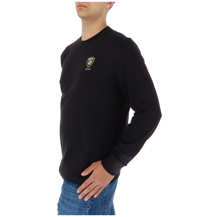 Blauer T-shirt Heren