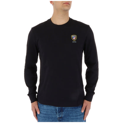 Blauer T-shirt Heren