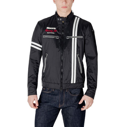 Blauer Windbreaker Heren