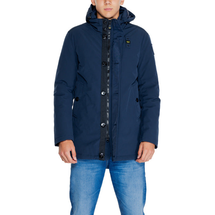 Blauer Windbreaker Heren